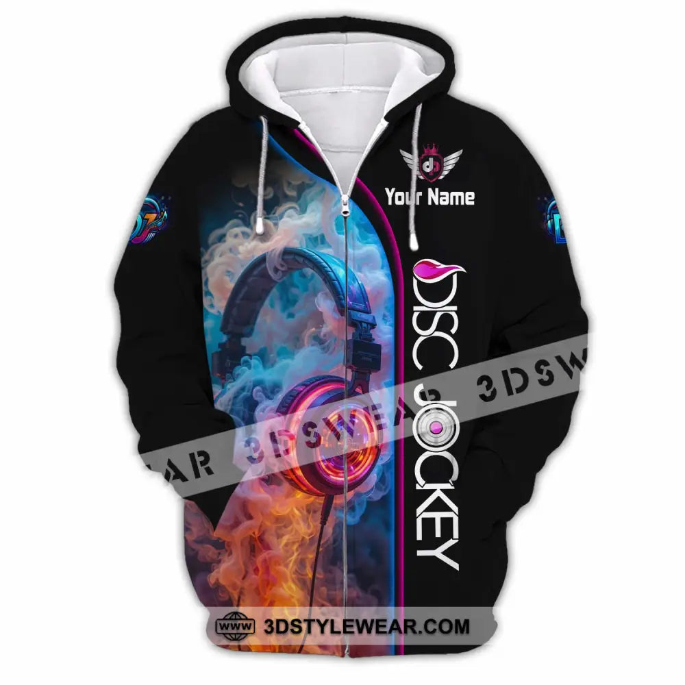 Unisex Shirt - Custom Disc Jockey Shirt - Zipper Hoodie / S - T-shirt