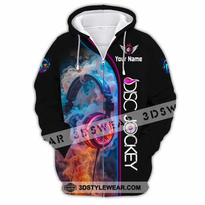 Unisex Shirt - Custom Disc Jockey Shirt - Zipper Hoodie / S - T-shirt