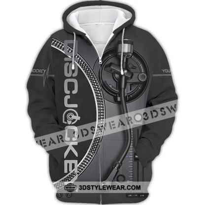 Unisex Shirt - Custom Disc Jockey Shirt - Zipper Hoodie / S - T-shirt