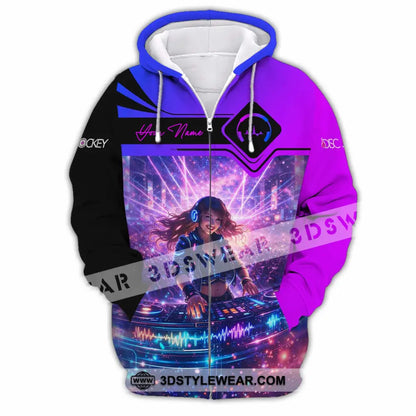 Unisex Shirt - Custom Disc Jockey Shirt - Zipper Hoodie / S - T-shirt