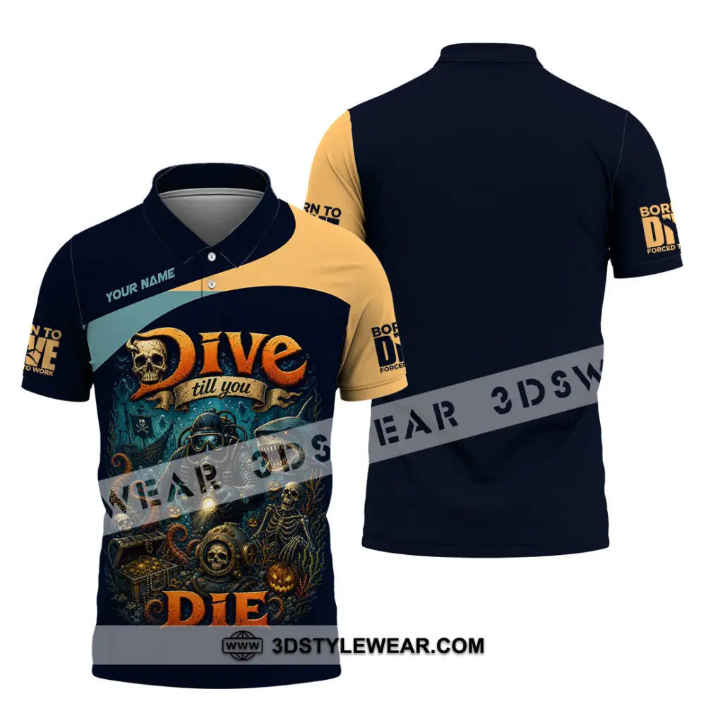 Unisex Shirt - Custom Dive Till You Die Shirt - Polo Shirt / S - T-shirt