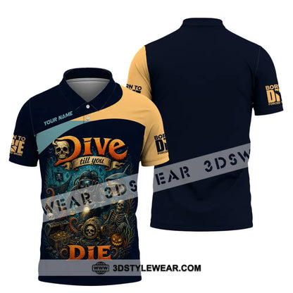 Unisex Shirt - Custom Dive Till You Die Shirt - Polo Shirt / S - T-shirt