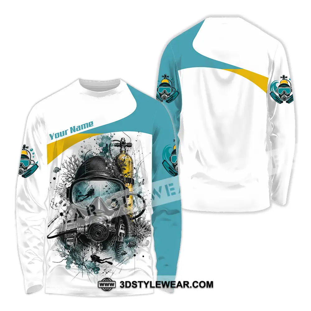 Unisex Shirt - Custom Diving Shirt - Long Sleeve Shirt / S - T-shirt