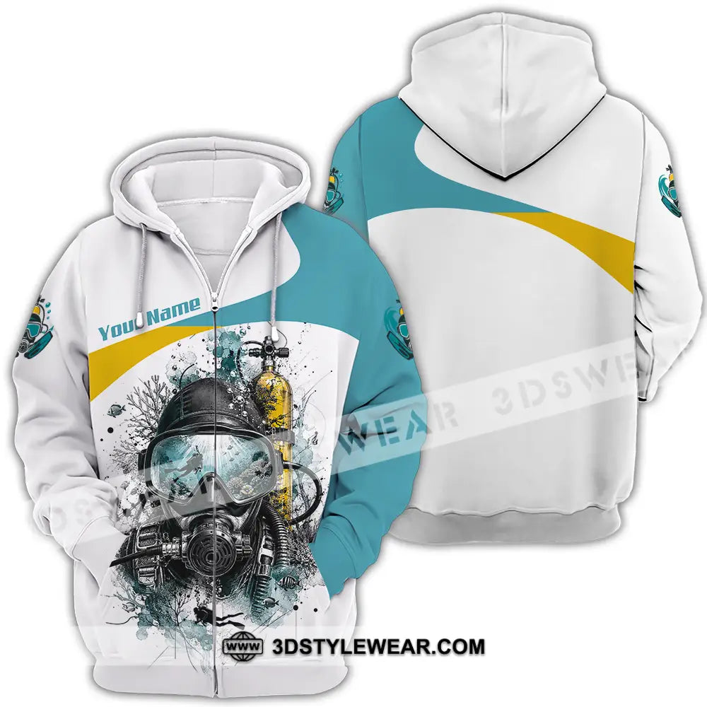 Unisex Shirt - Custom Diving Shirt - Zipper Hoodie / S - T-shirt