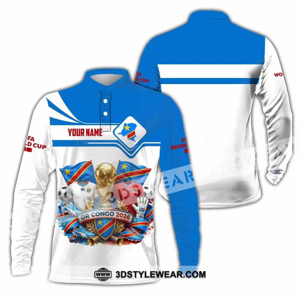 Unisex Shirt - Custom Dr Cong World Cup 2026 Shirt - Long Sleeve Polo / S - T-shirt