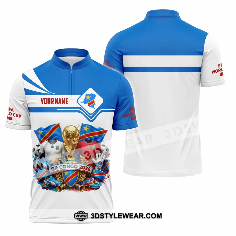 Unisex Shirt - Custom Dr Cong World Cup 2026 Shirt - Zipper Polo Shirt / S - T-shirt