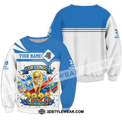 Unisex Shirt - Custom Dr Congo World Cup 2026 3D Shirt - Long Sleeve / S - T-shirt