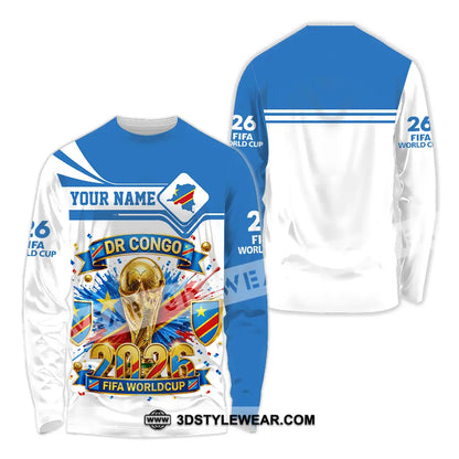 Unisex Shirt - Custom Dr Congo World Cup 2026 3D Shirt - Long Sleeve Shirt / S - T-shirt