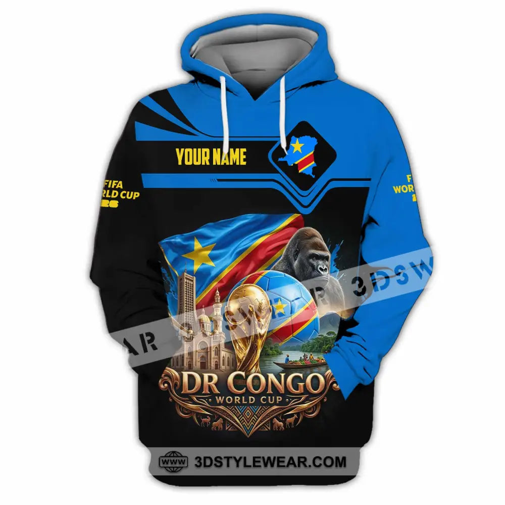 Unisex Shirt - Custom Dr Congo World Cup 2026 Shirt - Hoodie / S - T-shirt