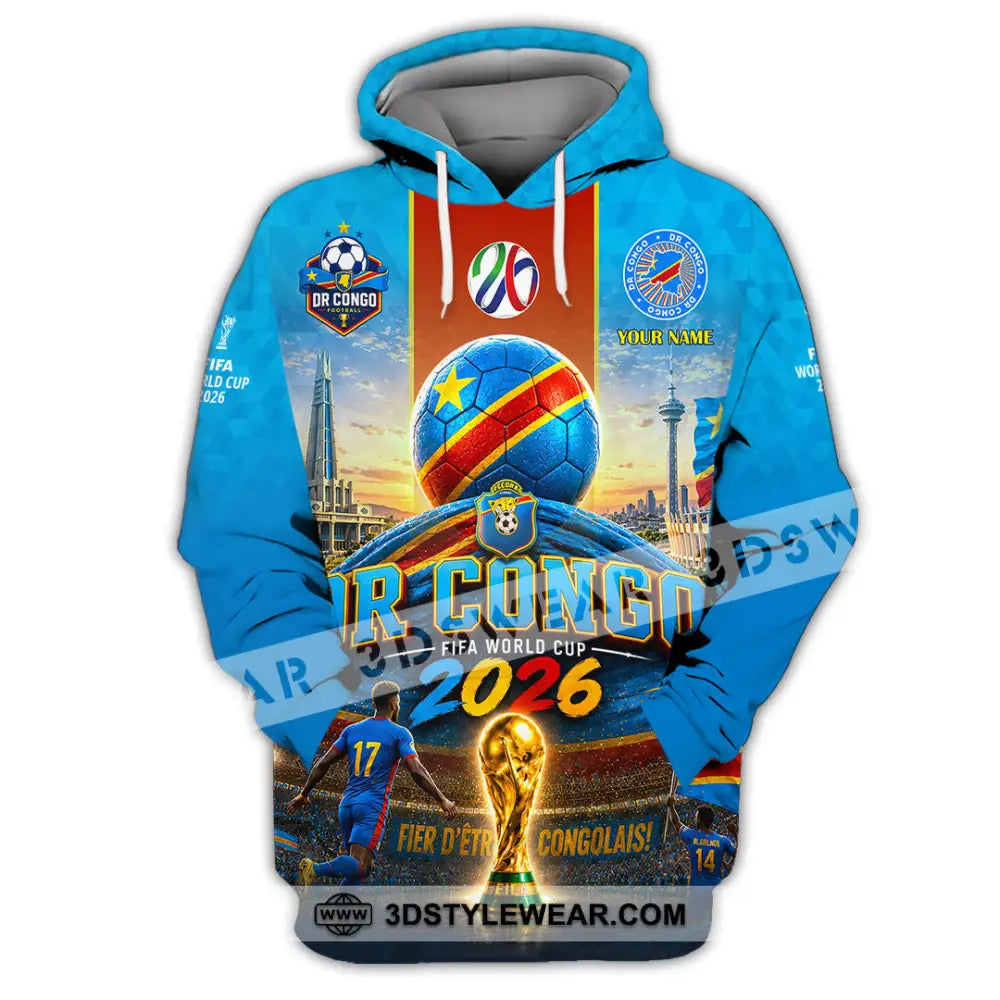 Unisex Shirt - Custom Dr Congo World Cup 2026 Shirt - Hoodie / S - T-shirt