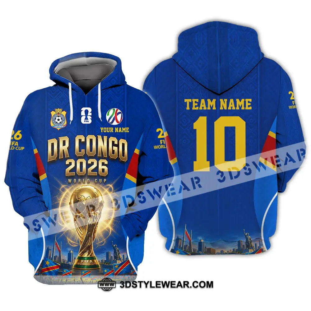 Unisex Shirt - Custom Dr Congo World Cup 2026 Shirt - Hoodie / S - T-shirt