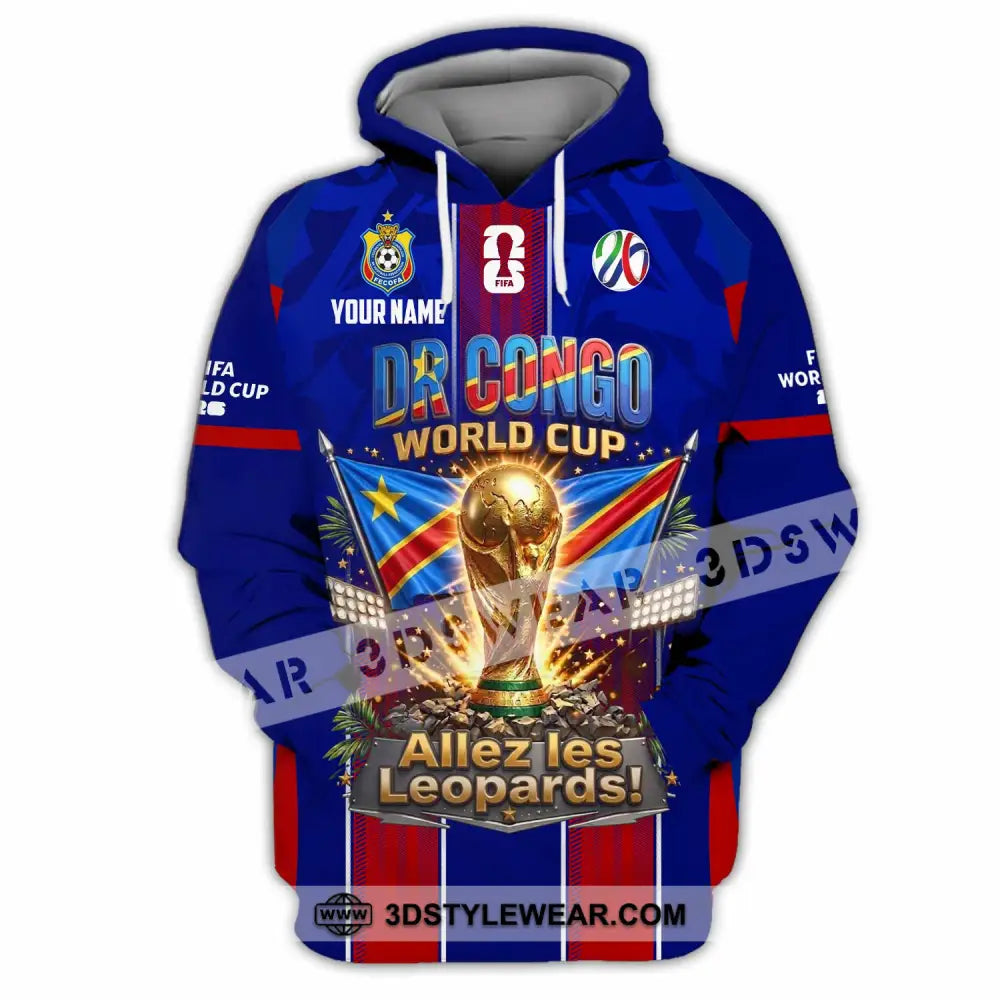 Unisex Shirt - Custom Dr Congo World Cup 2026 Shirt - Hoodie / S - T-shirt