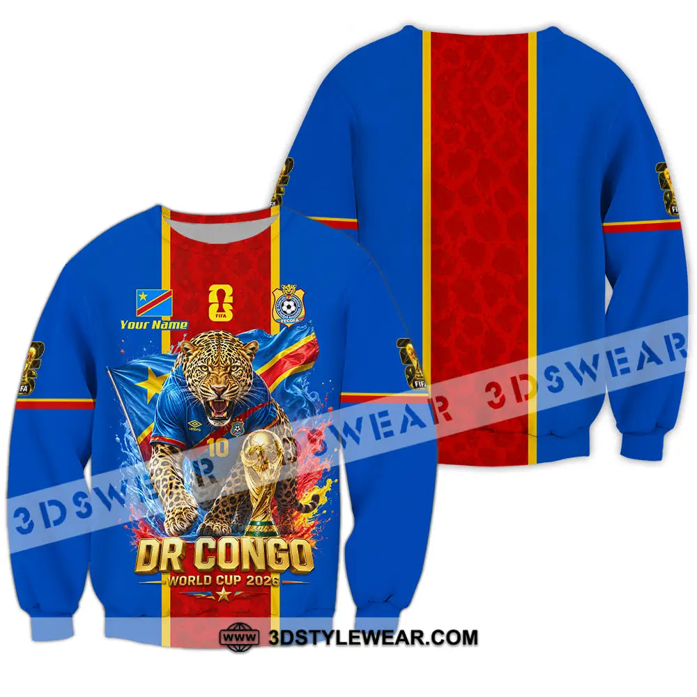 Unisex Shirt - Custom Dr Congo World Cup 2026 Shirt - Long Sleeve / S - T-shirt