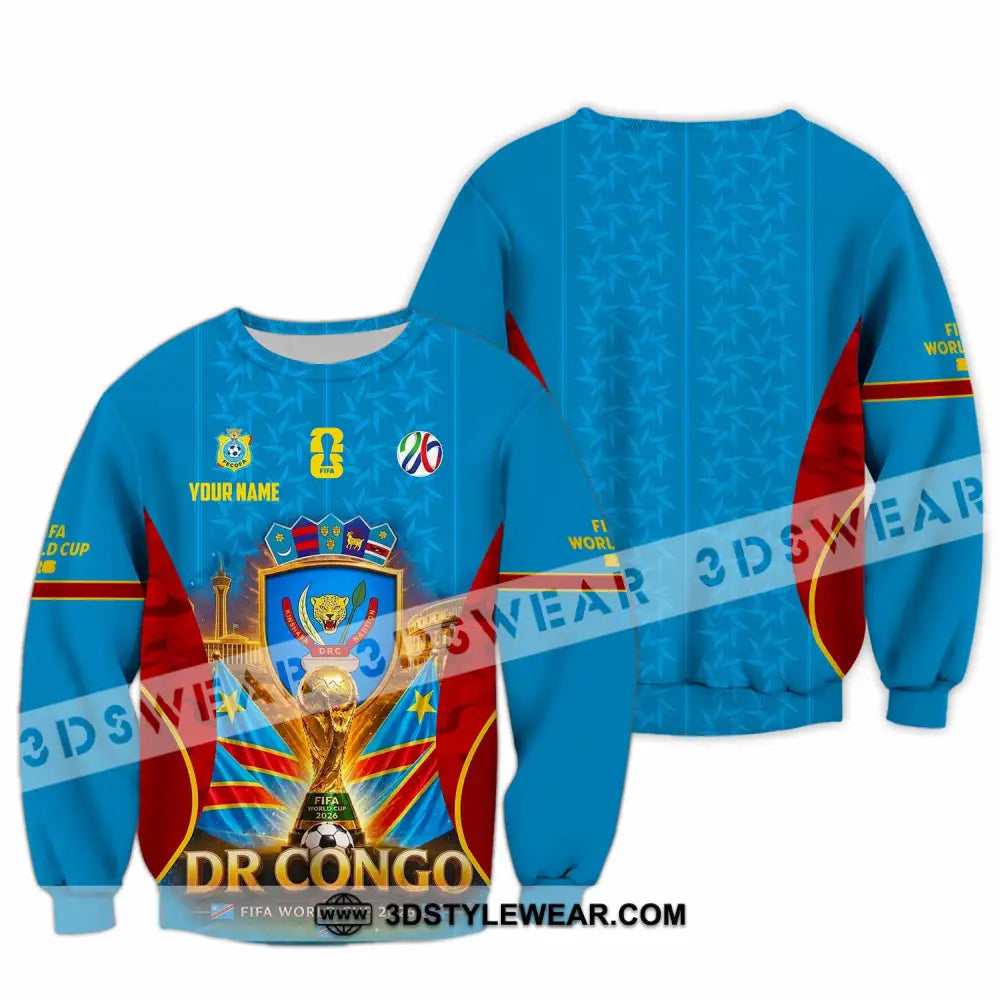 Unisex Shirt - Custom Dr Congo World Cup 2026 Shirt - Long Sleeve / S - T-shirt