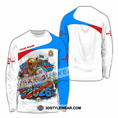 Unisex Shirt - Custom Dr Congo World Cup 2026 Shirt - Long Sleeve Shirt / S - T-shirt