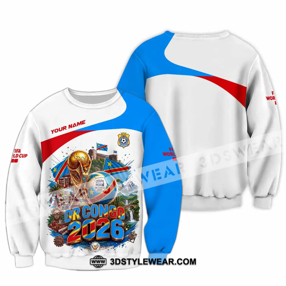 Unisex Shirt - Custom Dr Congo World Cup 2026 Shirt - Long Sleeve / S - T-shirt