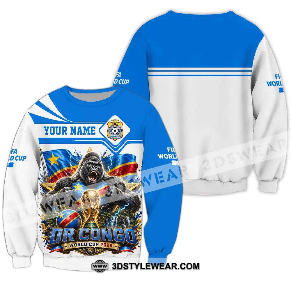 Unisex Shirt - Custom Dr Congo World Cup 2026 Shirt - Long Sleeve / S - T-shirt