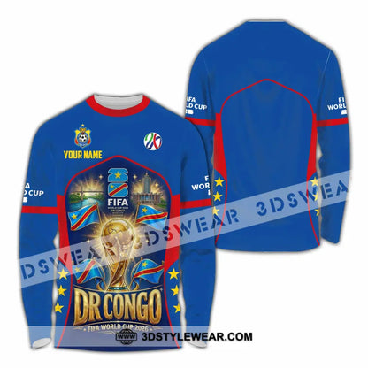 Unisex Shirt - Custom Dr Congo World Cup 2026 Shirt - Long Sleeve Shirt / S - T-shirt