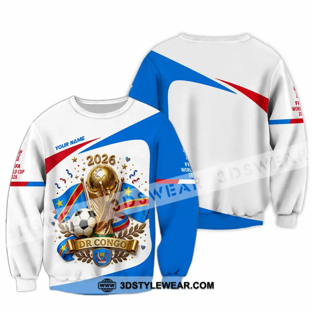 Unisex Shirt - Custom Dr Congo World Cup 2026 Shirt - Long Sleeve / S - T-shirt
