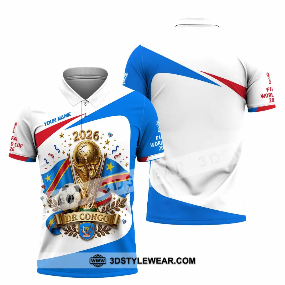 Unisex Shirt - Custom Dr Congo World Cup 2026 Shirt - Polo Shirt / S - T-shirt