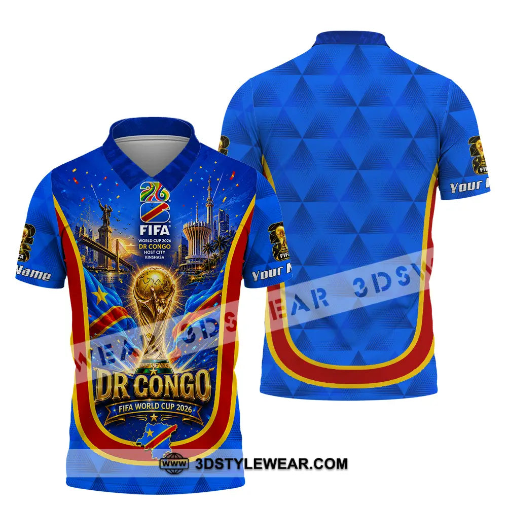Unisex Shirt - Custom Dr Congo World Cup 2026 Shirt - Polo Shirt / S - T-shirt