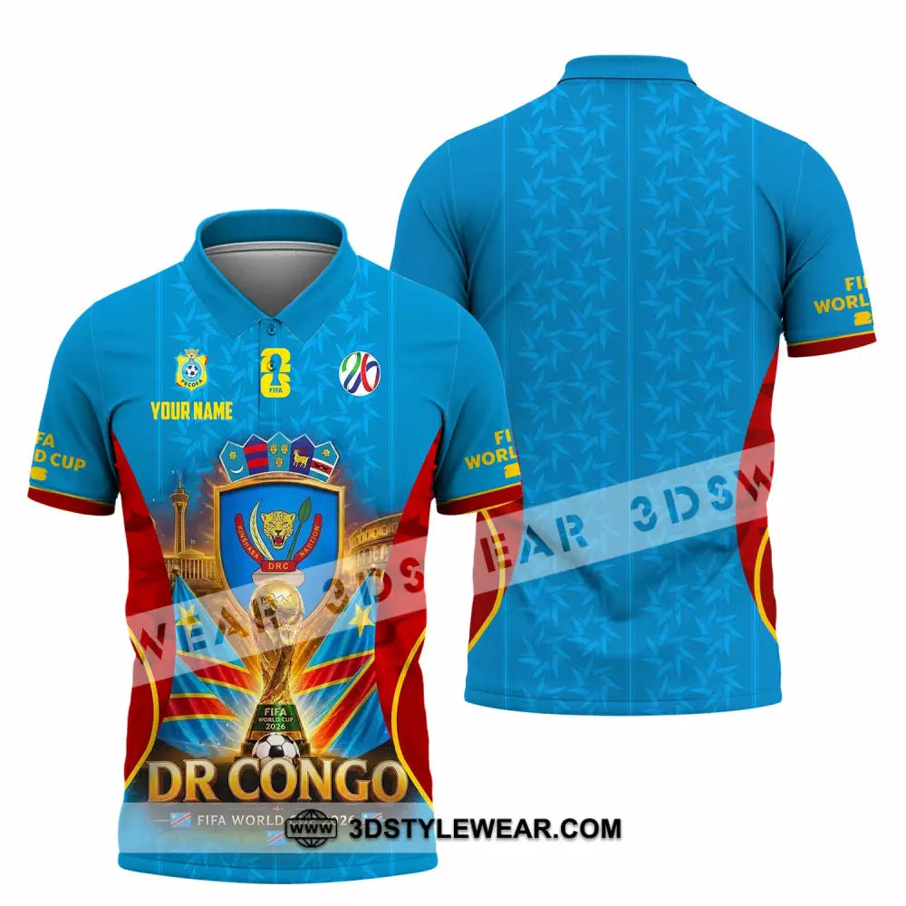 Unisex Shirt - Custom Dr Congo World Cup 2026 Shirt - Polo Shirt / S - T-shirt