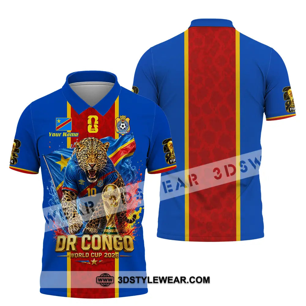 Unisex Shirt - Custom Dr Congo World Cup 2026 Shirt - Polo Shirt / S - T-shirt