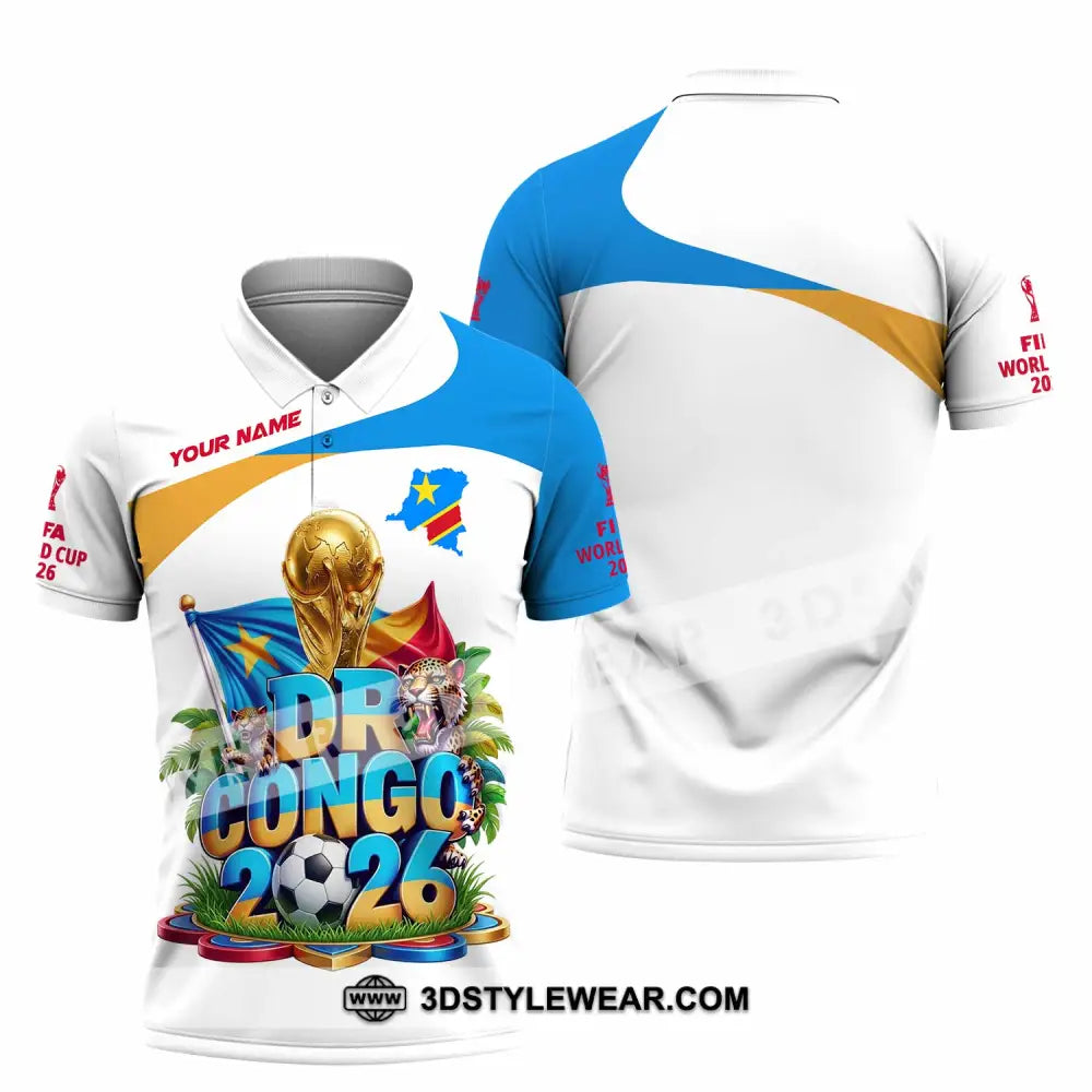 Unisex Shirt - Custom Dr Congo World Cup 2026 Shirt - Polo Shirt / S - T-shirt