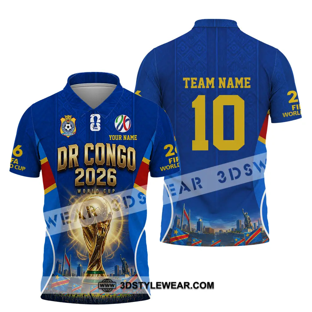 Unisex Shirt - Custom Dr Congo World Cup 2026 Shirt - Polo Shirt / S - T-shirt