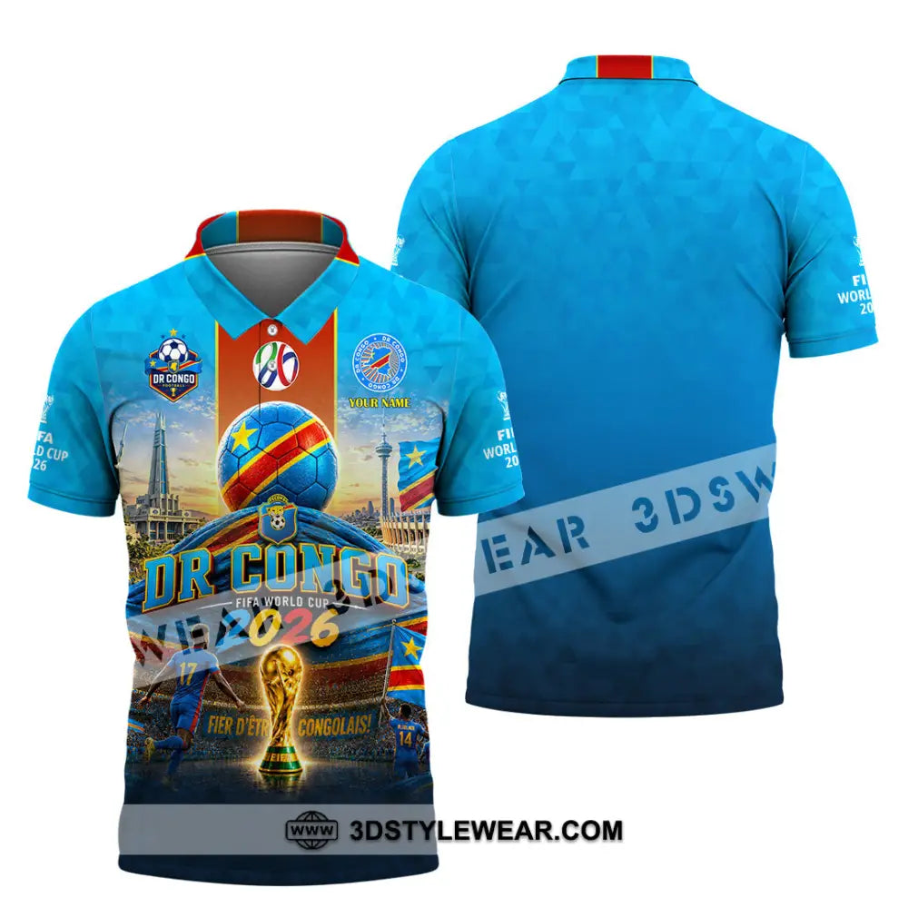Unisex Shirt - Custom Dr Congo World Cup 2026 Shirt - Polo Shirt / S - T-shirt