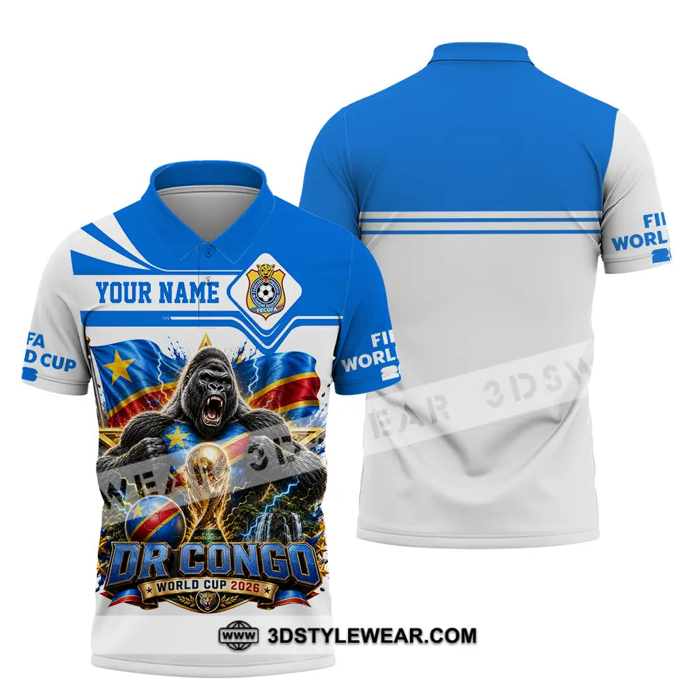 Unisex Shirt - Custom Dr Congo World Cup 2026 Shirt - Polo Shirt / S - T-shirt