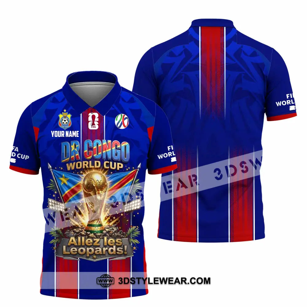 Unisex Shirt - Custom Dr Congo World Cup 2026 Shirt - Polo Shirt / S - T-shirt