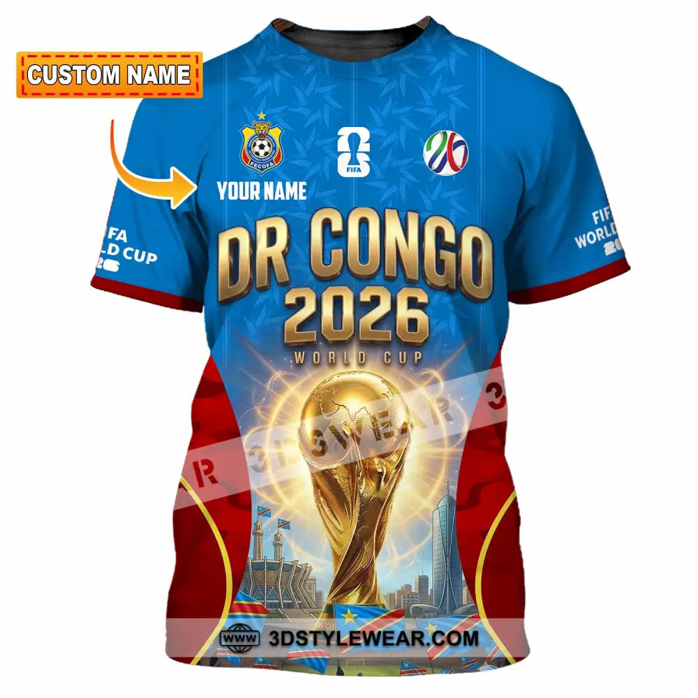 Unisex Shirt - Custom Dr Congo World Cup 2026 Shirt - T-shirt