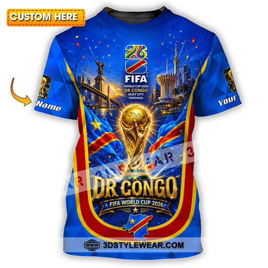 Unisex Shirt - Custom Dr Congo World Cup 2026 Shirt style option 1