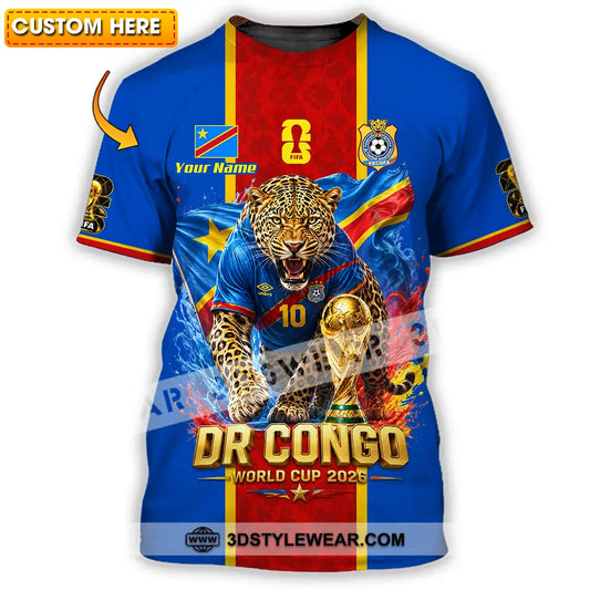Unisex Shirt - Custom Dr Congo World Cup 2026 Shirt - T-shirt