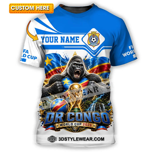 Unisex Shirt - Custom Dr Congo World Cup 2026 Shirt - T-shirt