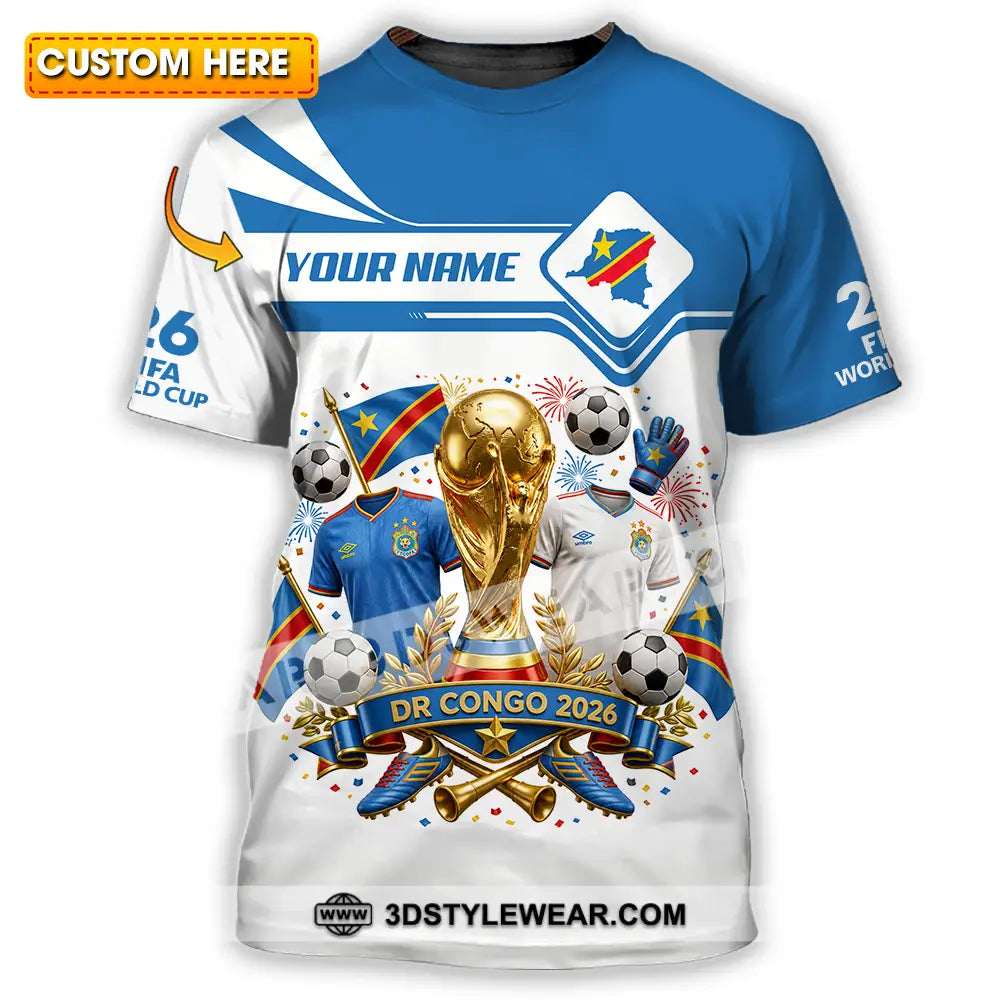 Unisex Shirt - Custom Dr Congo World Cup 2026 Shirt - T-shirt