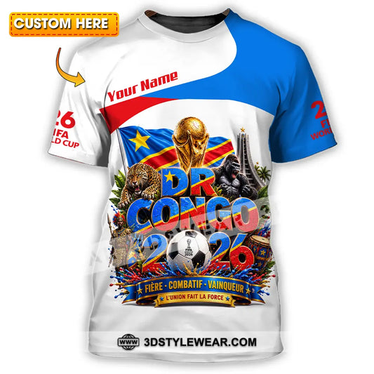 Unisex Shirt - Custom Dr Congo World Cup 2026 Shirt - T-shirt