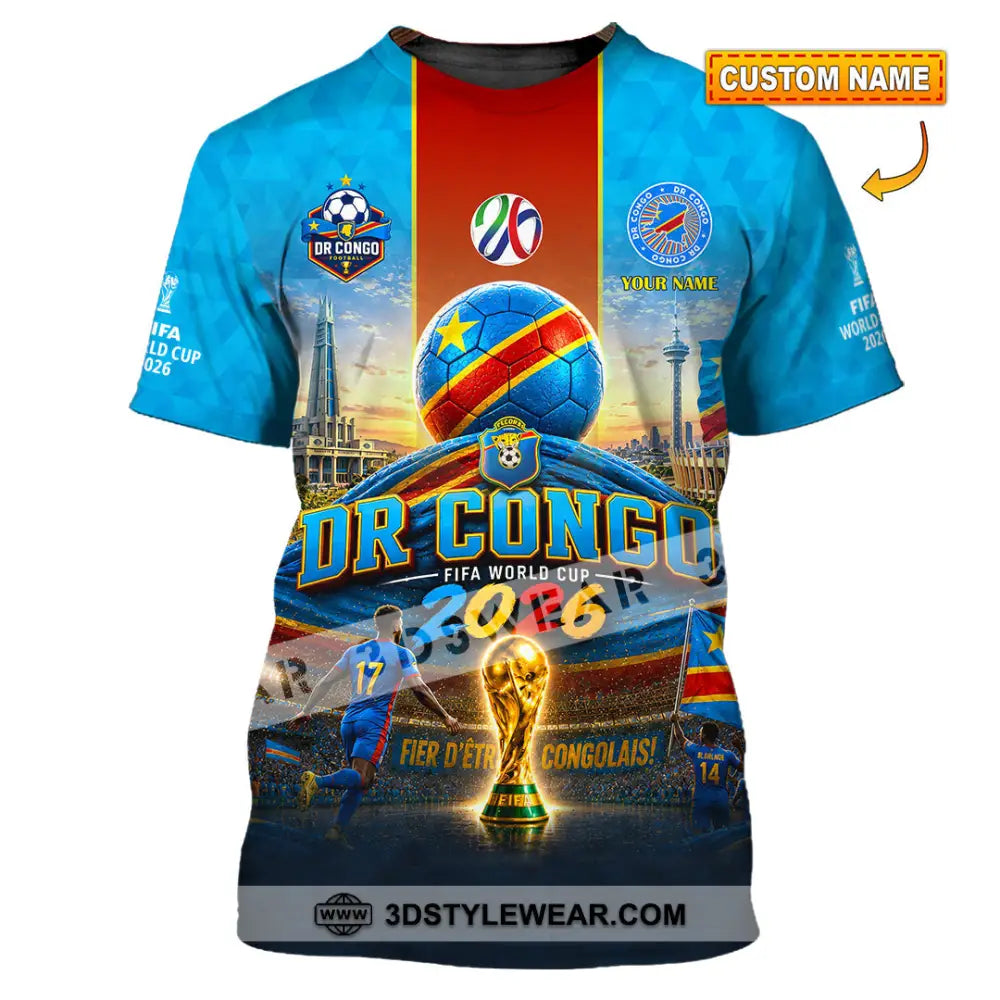 Unisex Shirt - Custom Dr Congo World Cup 2026 Shirt - T-shirt