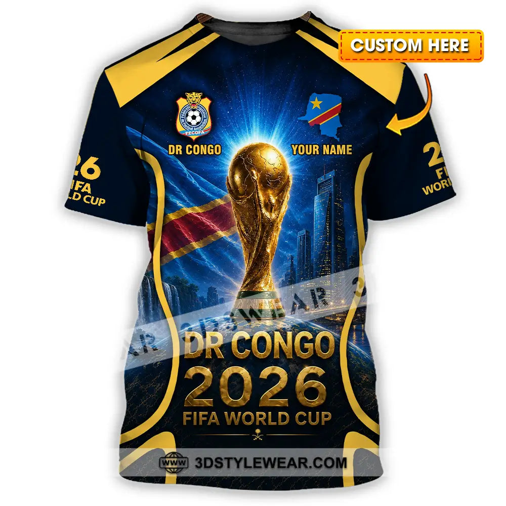 Unisex Shirt - Custom Dr Congo World Cup 2026 Shirt - T-shirt