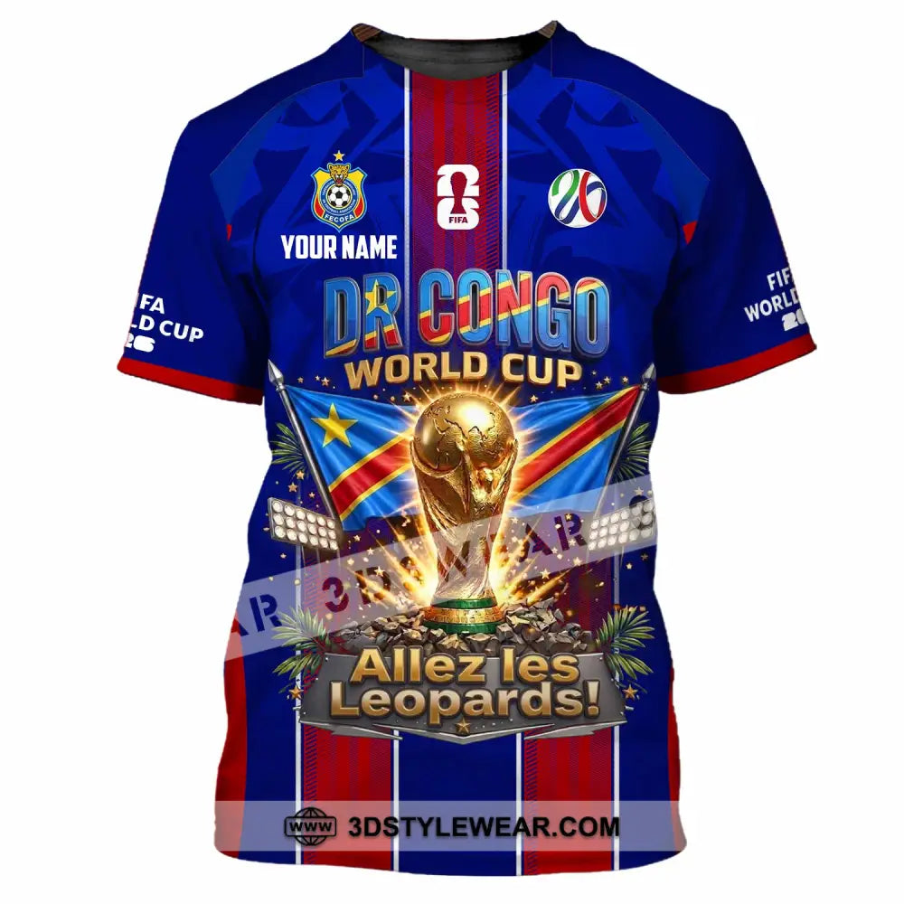 Unisex Shirt - Custom Dr Congo World Cup 2026 Shirt - T-Shirt / S - T-shirt