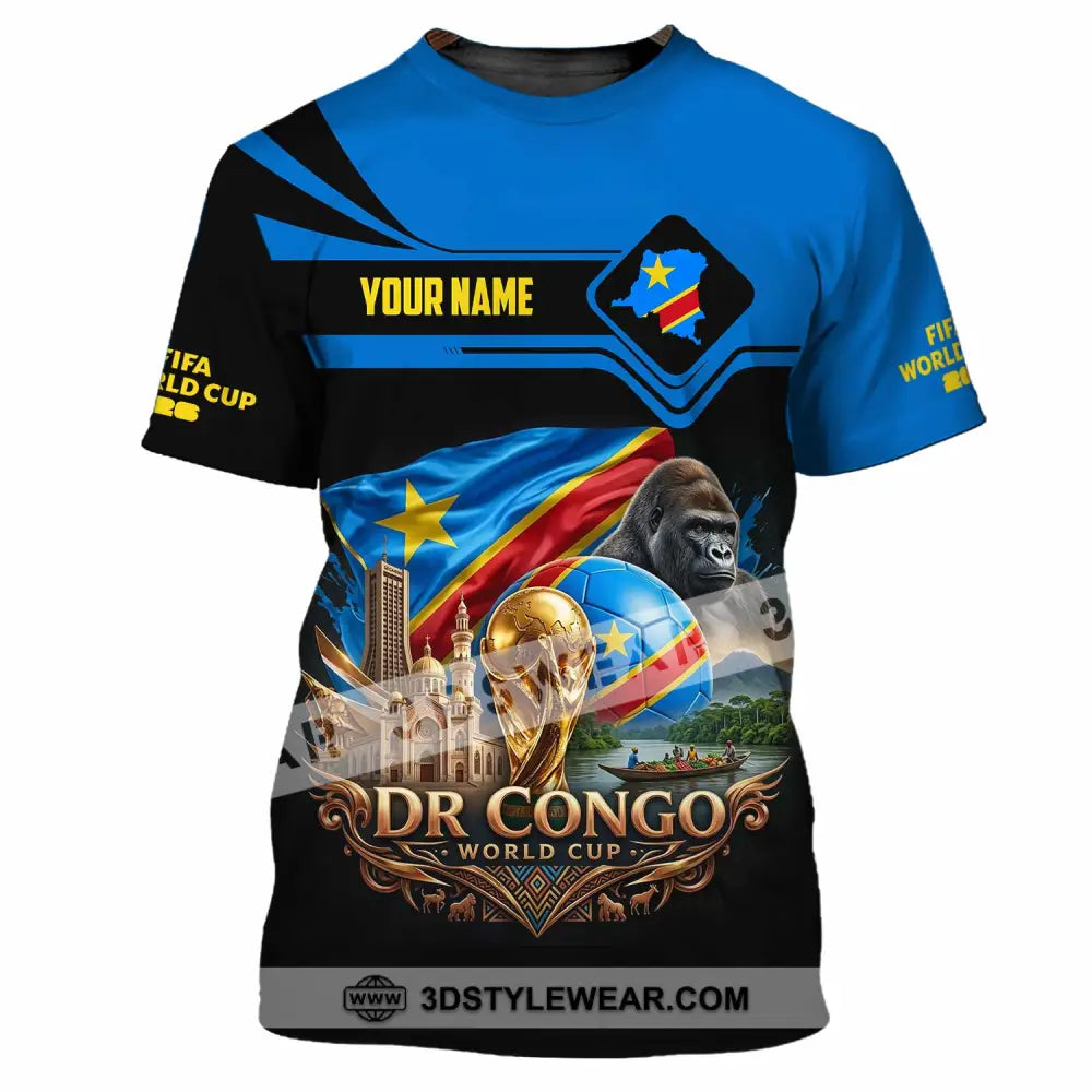 Unisex Shirt - Custom Dr Congo World Cup 2026 Shirt - T-Shirt / S - T-shirt