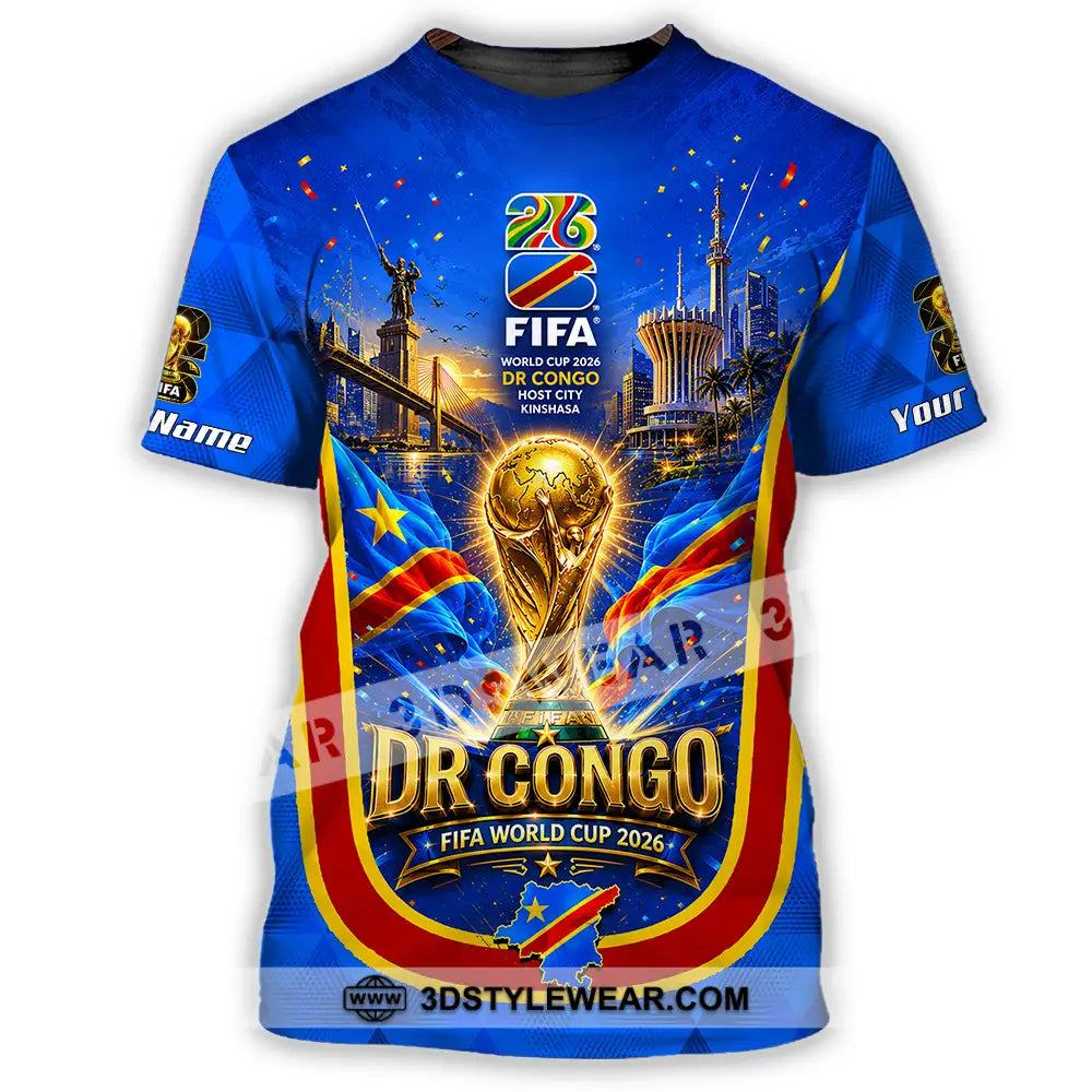 Unisex Shirt - Custom Dr Congo World Cup 2026 Shirt - T-Shirt / S - T-shirt