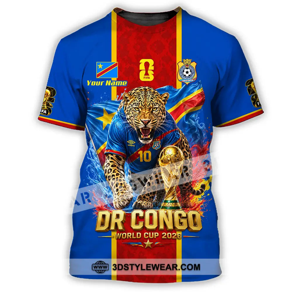 Unisex Shirt - Custom Dr Congo World Cup 2026 Shirt - T-Shirt / S - T-shirt