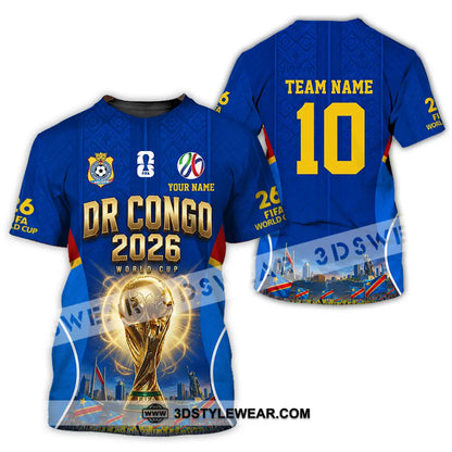 Unisex Shirt - Custom Dr Congo World Cup 2026 Shirt - T-Shirt / S - T-shirt