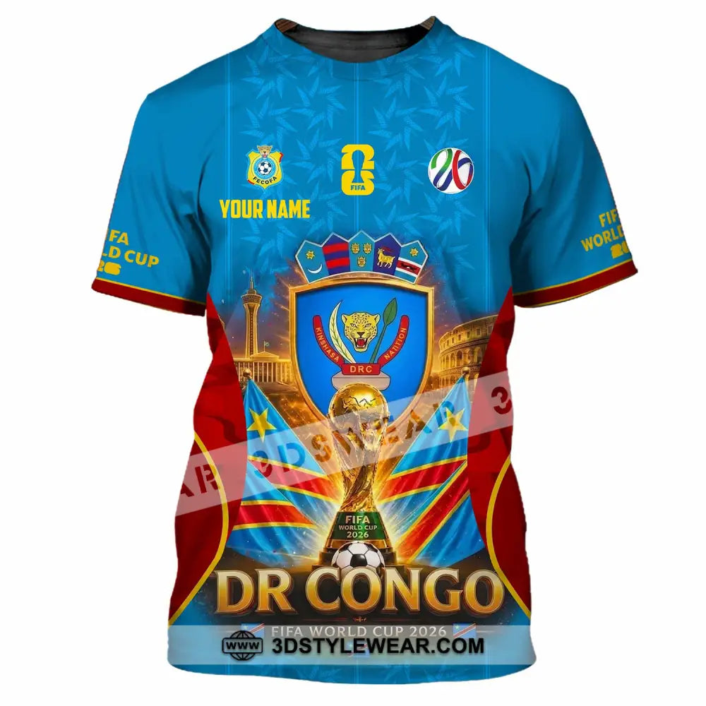 Unisex Shirt - Custom Dr Congo World Cup 2026 Shirt - T-Shirt / S - T-shirt
