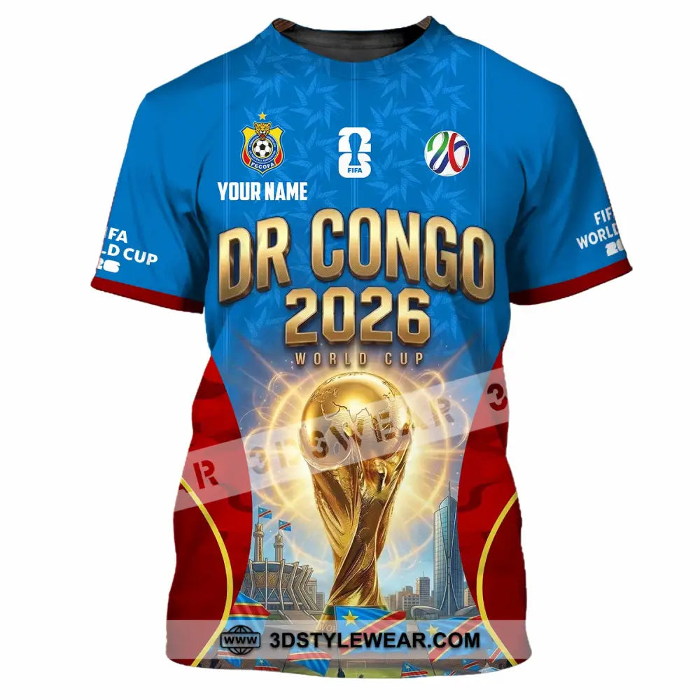 Unisex Shirt - Custom Dr Congo World Cup 2026 Shirt - T-Shirt / S - T-shirt