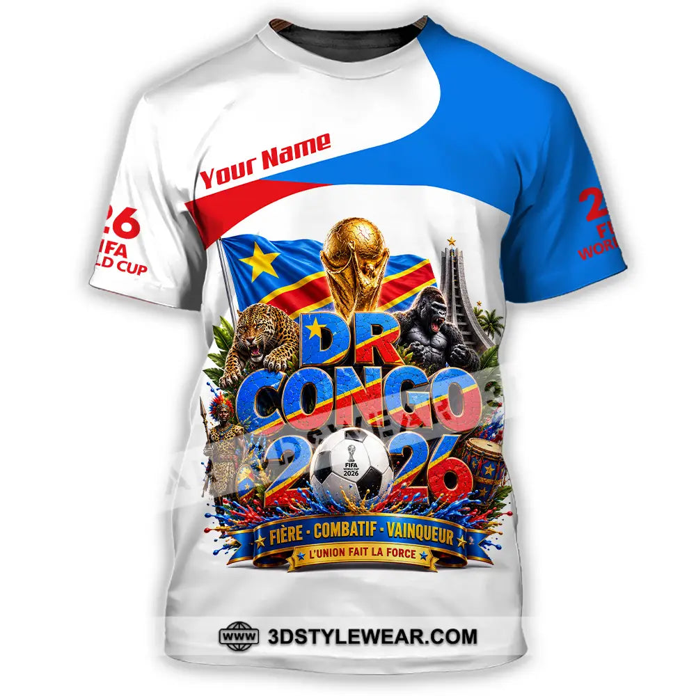 Unisex Shirt - Custom Dr Congo World Cup 2026 Shirt - T-Shirt / S - T-shirt