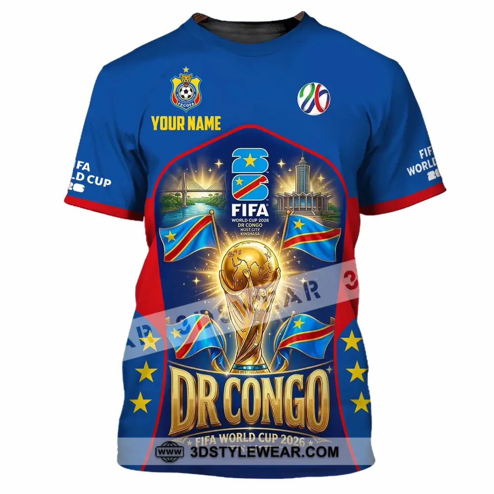 Unisex Shirt - Custom Dr Congo World Cup 2026 Shirt - T-Shirt / S - T-shirt