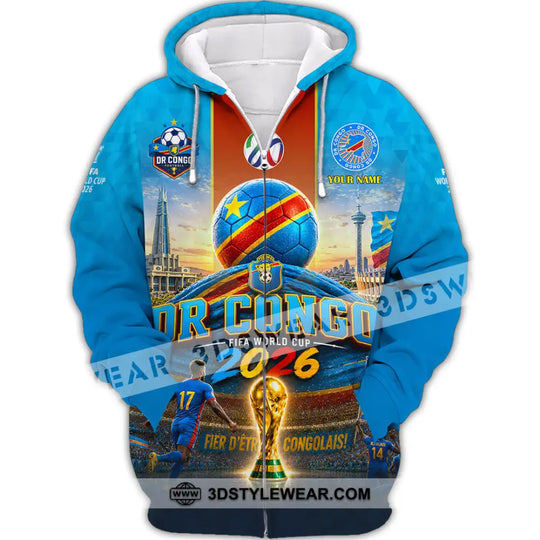 Unisex Shirt - Custom Dr Congo World Cup 2026 Shirt style option 3